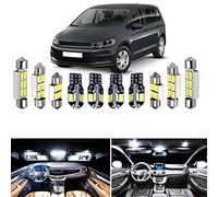 Kit d'ampoules de Carte de dôme intérieur LED sans Erreur Canbus Blanc, pour Volkswagen 2003-2015 pour VW Touran 1T1 1T2 1T3