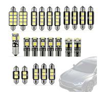 Kit d'Ampoules LED Voiture Intérieur 23pcs - Ampoule LED Voiture Blanc Xénon 6000K, Compatible avec W5W T10 C5W, Éclairage Intérieur & Plaque d'Immatriculation, Ensemble de Rechange Sans Erreur Can-bu