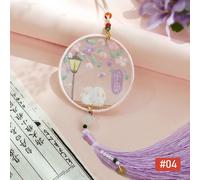 Kit D'amulette De Broderie De Bénédictions De La Paix De Style Chinois,Bricolage Grossier,Kit De Point De Croix,Pack,Pendentif De Voiture,Cadeau Pour Les Amis,Les Amoureux,Yushou #D