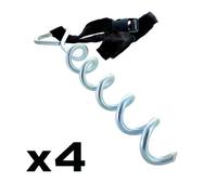 Kit d'ancrage - CORNILLEAU - 305cm, 366cm ou 425cm - Noir - Montage facile - Utilisation extérieure