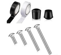 Kit d'ancrage de poids pour mât de drapeau en acier inoxydable avec ruban en PVC très résistant - Kit d'équilibrage complet pour l'entraînement Honor Guard et l'utilisation en hiver - Comprend 4