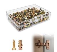 Kit d'ancrage d'expansion de réparation de trou de charnière | Pour fixation de filetage de charnière d'armoire et de porte, compatible avec les surfaces en bois, carrelage, pierre, béton