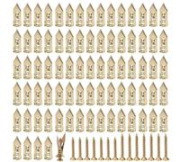 Kit d'ancrage pour cloison sèche autoperceuse, 160 pièces (80 lots) avec vis, fixations d'expansion pour plaques de plâtre, mur creux, bois, plaque isolante, plafond, pas besoin de percer