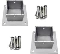 Kit d'ancrage pour garde-corps de terrasse - Matériel d'installation en acier inoxydable 304 pour un assemblage sécurisé de terrasse et de clôture