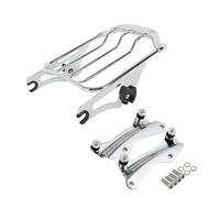 Kit d'ancrage pour Porte-Bagages Double pour Moto Touring Street Glide FLHR Road Glide Road King 2014-2024 (Chrome)