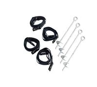 Dutch Toys Group B.V. Kit d'ancrage pour trampoline 4 pièces Gris TU