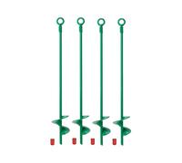 Kit D'Ancrages au de 18 Pouces, Ancrage au Helix Earth, Crochet D'Ancrage Robuste pour Tente de Camping, Auvents, Ensembles de BalançOires, 4