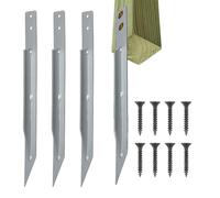 Kit d'ancrages de balançoire - Ancrages de terre robustes avec vis | Accessoires de quincaillerie multifonction pour balancelle en bois