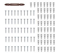 Kit d'ancrages pour plaques de plâtre, vis et ancres pour plaques de plâtre | Vis murales Ancrages pour étagères | 8 x 1-1/4 pouces vis et ancrages pour plaques de plâtre, ancrages pour plaques de