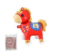 Kit d'Animaux en Ballons,2026 Nouvelle Année avec Roues,Ballons Cheval Mignons Jouets pour - pour Anniversaire Célébration Adultes Extérieur Jardin Terrasse Patio Maison