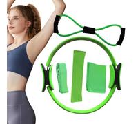 Kit d'anneau de Pilates - Équipement d'entraînement complet du corps | Extenseur de poitrine avec boucles de résistance et anneau de fitness pour améliorer la flexibilité et l'équilibre pendant les