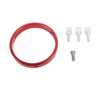 Kit d'anneau de portée de conducteur en alliage d'aluminium à 6 trous 110 mm avec vis M6 Trou de vis 1/4" pour tube télescopique de diamètre 90 à 110 mm Rouge