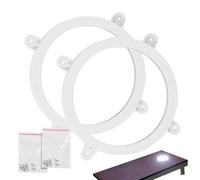 Kit d'anneau LED Cornhole Light Up - Anneaux de lumière LED pour les planches de cornhole | Lumières de cornhole à LED anti-glissière imperméable à pile à batterie pour le jeu de nuit, tournois de pel