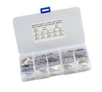 Kit D'anneaux de Retenue en Acier Inoxydable M1.5-m15 E | Acier Inoxydable 304, Tailles Assorties pour Techniciens, Usage sur Arbres Rainurés et Liaisons Mécaniques