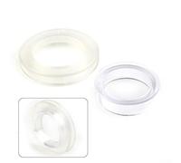 Kit d'anneaux de trou pour parasol de table de patio - Capuchon en silicone translucide pour éviter les dommages aux poteaux - 4,6 cm