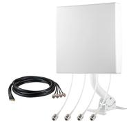 Kit d'antenne externe à large bande 4 x 4 MIMO 5G à gain élevé avec câble amplificateur de signal à faible perte de 6 m pour hotspots cellulaires 4G LTE 5G, routeurs, passerelles, Verizon, AT&T