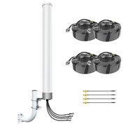 Kit d'antenne externe à large bande 5G 4G 4x4 MIMO Antenne omni directionnelle à gain élevé avec câble de 9,8 m pour passerelle de routeur Hotspot cellulaire compatible avec Verizon, AT&T T-Mobile