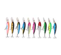 Kit D'appâTs Pour La PêChe En Eau Douce, Leurre Pour Attraper Des Poissons Tels Que Les MéNéS, 9cm, 7.5g Par AppâT, 10 Couleurs, 10 PièCes