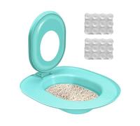 Kit d'apprentissage de la propreté pour chat, siège d'apprentissage de la propreté, anti-fuite, anti-adhésif, adaptateur de cuvette de toilette robuste, idéal pour les ménages d'intérieur et la