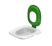 Kit d'apprentissage de la propreté universel pour chats et petits chiens, convient à toutes les tailles de toilettes, nettoyage rond ou allongé (vert)