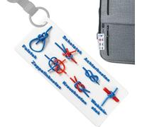 Kit d'apprentissage de Nœuds,Carte de Formation Aux Nœuds - Guide Imperméable pour Entraînement Aux Nœuds D’Escalade Camping Randonnée Survie