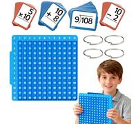 Kit D'apprentissage Des Mathématiques, Cartes Flash Mathématiques De Base Avec Tableau, Ensemble D'exercices D'arithmétique, Ensemble De Jouets Éducatifs Avec Tableau, Jeux M-athématiques De Soustract