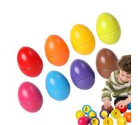 Kit d'apprentissage des œufs - Pécoluire Tri des Color Puzzle - Jouet pour formes | Lot de 8 trieurs, jeu d'habiletés motrices pour tout-petits, un kit
