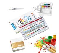 Kit d'aquarelle de poche avec brosse, palette et kit de croquis pour artistes | Pocket aquarelle pour voyage, kit de peinture de poche pour art, aquarelle pour artistes de voyage