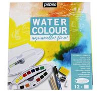 Kit d'aquarelle - PEBEO - 12 1/2 godets - Multicolore - Accessoires inclus - Adultes et mixtes