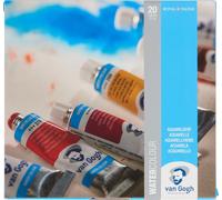 Kit d'aquarelle Van Gogh avec 20 couleurs en tubes de 10 ml