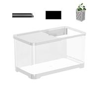 Kit d'aquarium complet pour débutant - Kit de démarrage pour petit aquarium - Kit d'entretien pour aquarium avec lumière LED, système de filtre et décoratives pour débutants