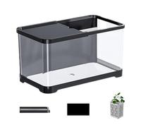Kit d'aquarium - Kits de démarrage en verre, kit d'aquarium décoratif d'eau salée pour petit aquarium | Betta Aquarium de poissons créatif avec panier, aquariums polyvalents pour méduses, guppy, cam