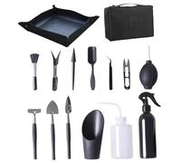 Kit d'arbre à bonsaï, 15 pièces/Ensemble, Mini kit d'outils Professionnels pour bonsaï, Outils de Jardinage pour la Transplantation de Plantes succulentes, l'arrosage et la Coupe pour Le Soin et l
