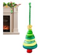 Kit d'arbre de boutons de Noël, boutons artisanaux pour décoration de Noël, fournitures festives de fête avec motifs vibrants, amusement de montage facile, activité familiale créative pa