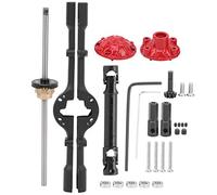Kit d'arbre d'entraînement différentiel d'essieu en métal, accessoire adapté au modèle de voiture télécommandé WPL D12 (Noire)