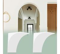kit d'arc de porte arrondi Garniture de moulure d'arche - 2 pièces, garniture d'architrave de porte, moulage de support incurvé, kit d'arche en mousse(6.3x7.9x7.9in/16x20x20cm)