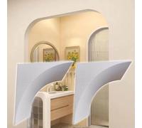 kit d'arc de porte arrondi Kit de porte en arc de bricolage, 2 pièces de moulure de garniture d'arc incurvée préfabriquée, décoration de porte cintrée ronde en demi-cercle(5.5x5.5x5.5in/14x14x14cm)