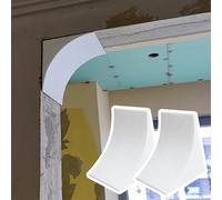Kit d'arc de porte arrondi, Moulure de garniture d'arc ronde universelle en mousse blanche, 2 pièces, for porte intérieure, plusieurs tailles