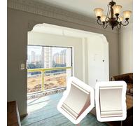 Kit d'Arc de Porte Kits d'encadrements de Portes Intérieures Cintrés Sans Raccords, Moule pour Cloisons Sèches pour Armoire/Niche Murale Encastrée/Cheminée(W38cm(15")-Thick:30cm(12"))