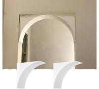Kit d'arc de porte précourbé bricolage, kits d'angle d'arc intérieur à peindre, moule d'arche en demi-cercle préfabriqué(47.5x47.5x47.5cm(18.7x18.7x18.7"))