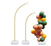 Kit d'arche de ballon - Support flexible et pliable avec base d'eau robuste | Kit de support d'arc de ballon flexible | Tubes en aluminium pliables, bases d'eau, anneaux pour mariage, décor d'anniversair
