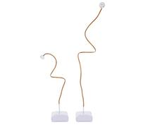 Kit d'arche de ballons, 2,5 m et 1,5 m, support de ballon à flexion libre, demi-cadre réglable, support de ballon pour sol, pour anniversaire, fête de remise de diplôme, anniversaire, mariage, doré