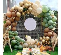 Kit d'arche de ballons de fête 133 pièces - Kit de guirlande de ballons bleu marine et doré avec ballons confettis dorés, arche de ballons à faire soi-même pour fête d'anniversaire, mariage, fête