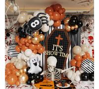 Kit d'arche de ballons d'Halloween pour friandises ou tours d'intérieur et