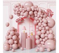 Kit d'arche de ballons en latex épais pour décoration de mariage, fête d'anniversaire, fête prénatale, révélation du sexe, anniversaire de mariage - 45,7 cm, 30,5 cm, 25,4 cm, 25,7 cm - Rose