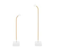Kit d'arche de ballons en métal de 2,5 et 1,5 m - Demi-arc - Support avec socle - Pliable - Pour mariage, anniversaire, fête, fête prénatale, décoration de cabine photo - Doré