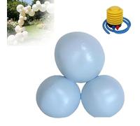 Kit d'arche de ballons gonflables réutilisables, guirlande de ballons réutilisables, 7 ballons en PVC reliés avec bandes élastiques, décoration de fête pour anniversaires, mariages et célébrations (#A