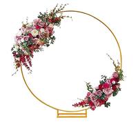 Kit d'arche de ballons pour décorations de mariage et de fête, support d'arche de jardin en métal avec base, cadre en fer forgé