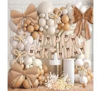 Kit d'arche de ballons rose et blanc 102 pièces pour mariages, fêtes prénuptiales et fêtes prénatales (JT-HD04-Bow)