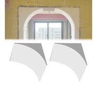 Kit d'arche de porte en mousse 2 pièces, moulure d'arche légère et imperméable à peindre pour la rénovation de porte à faire soi-même, taille universelle avec option de personnalisation(25x25x25cm)